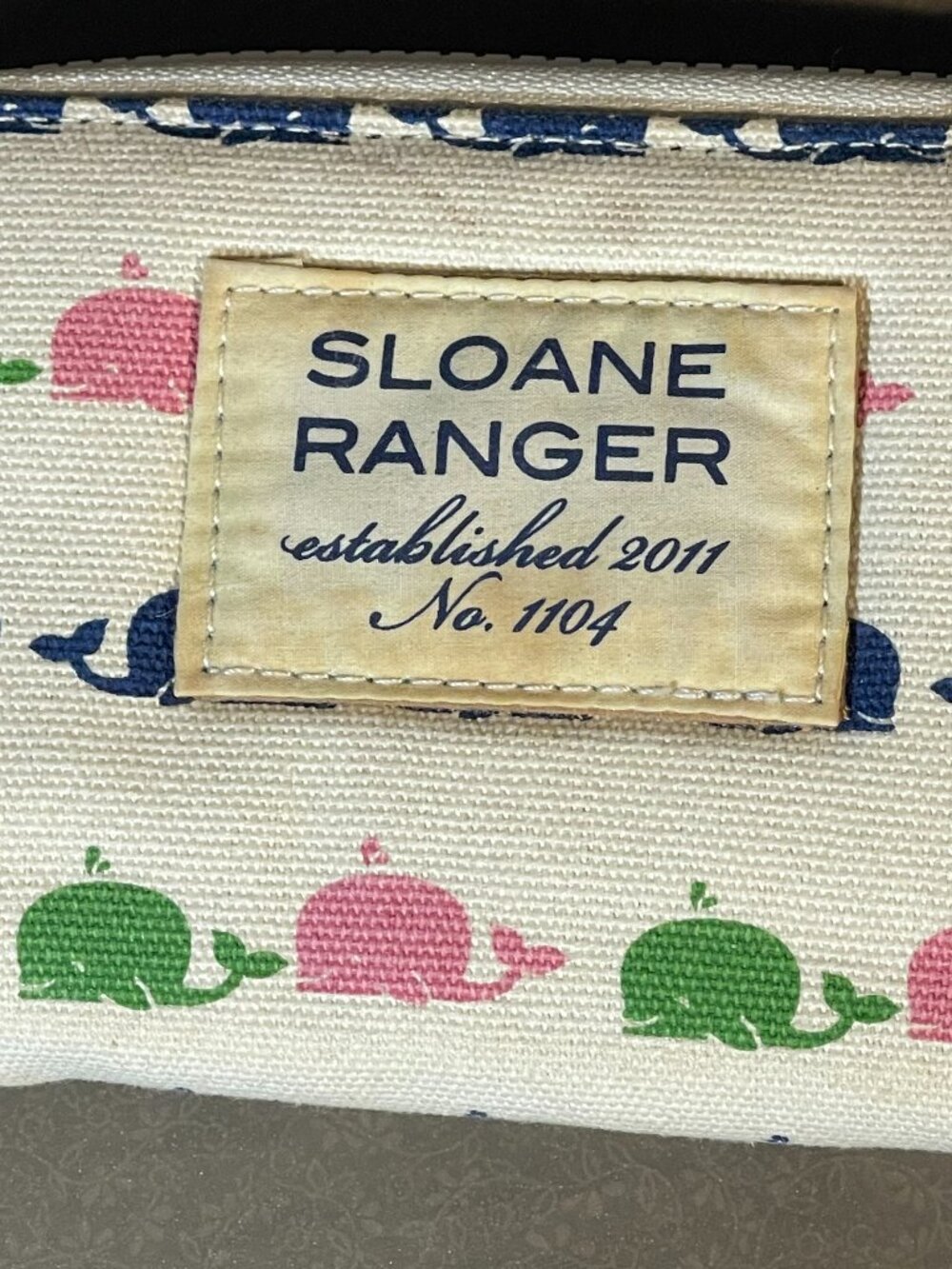 Sloane Ranger Wristlet Pouch/Wallet - Whale Design (inv#2023)
